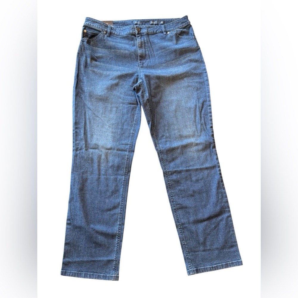 J. Jill Denim Blue Jeans Straight Leg Women’s Size 14 Petite